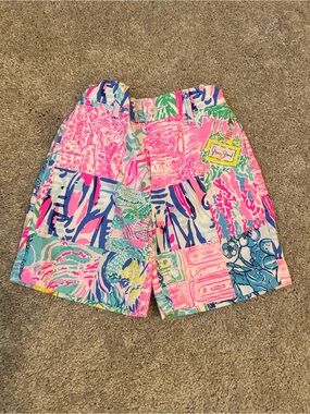 Lilly Pulitzer Boy Beaumont Shorts in the rare "Pop Up Summer Remix Patch" print